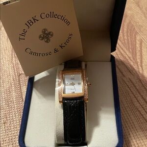 Gold and Black womens Watch